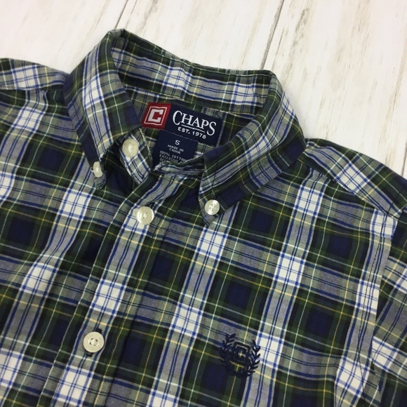 X2 Chaps Boys Plaid Button-Down Dress Shirts (5) - Picture 4 of 8